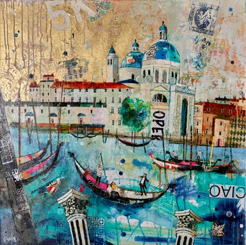 Venice Opera by Richard Burel - Original Painting on Stretched Canvas